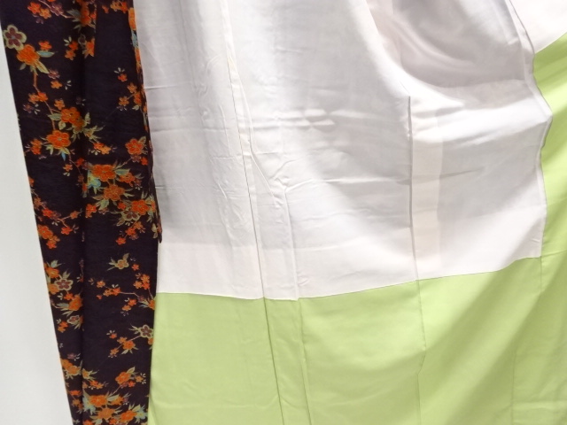  枝梅模様小紋着物